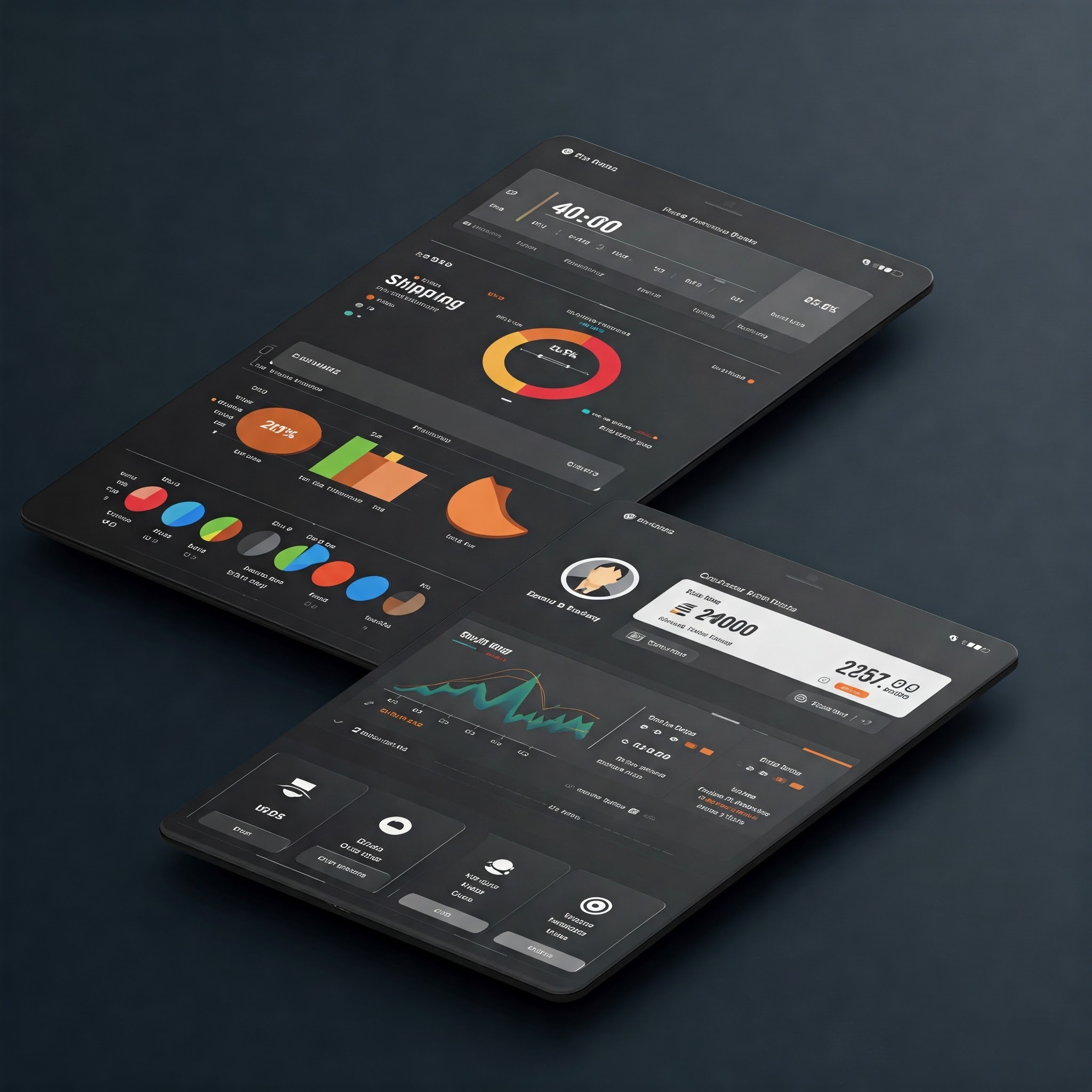 Integrated order management system interface on a computer screen